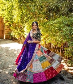 Gujarati Lehenga, Gujarati Garba, Lehenga Heavy