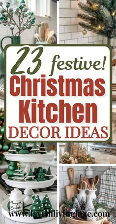 Christmas Kitchen Decor Ideas Whimsical Christmas Decor, Red Berry Wreath, Festive Centerpieces, Christmas Forest, Christmas Decor Inspiration, Kitchen Decor Ideas