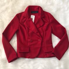 Red Blazer. New With Tags. Faux Pockets. Extra Button Included. 95% Polyester 5% Spandex Perfect For The Holidays - Valentine’s Day - Christmas - Business Casual - Professional Red Fitted Trendy Blazer, Trendy Fitted Red Blazer, Fitted Red Trendy Blazer, Casual Professional, Love Culture, Red Blazer, Colored Blazer, Blazer Suit, Business Casual