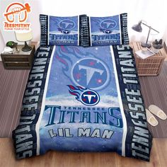 tennessee titans bed in a bag set with matching comforter and pillow shampoos