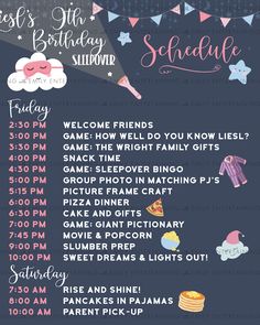 a birthday party poster with information for someone's first birthday, including the date and time