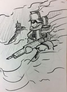 Warhammer 40k Drawing, Ww2 Drawings, Ww1 Art, Tracing Art, Rainbow Six Siege Art, Warhammer 40k Art, Warhammer Art