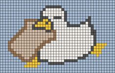 an owl is shown in the middle of a cross stitch pattern