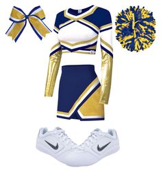 a cheerleader outfit with gold and maroon accents