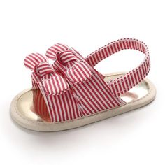 Soft Velcro Design Sandals for Baby Girl - PrettyKid Summer Sandals With Soft Sole For Playtime, Summer Vacation Sandals With Soft Sole, Adjustable Sandals For Summer Playtime, Non-slip Sandals For Summer Playtime, Soft Sole Sandals For Beach In Spring, Spring Beach Sandals With Soft Sole, Casual Summer Sandals For Playtime, Playful Red Open Toe Sandals, Casual Sandals With Soft Sole For Summer