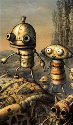 an image of two robots standing next to each other