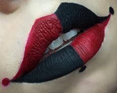 Harley Quinn Make-up, Harley Quinn Makeup, Halloweenský Makeup, Blackest Black, Hair Braid, Halloween Makeup Looks, Clown Makeup