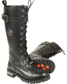 Harley Davidson Women's Beechwood Moto Boots - Round Toe | Boot Barn Womens Tall Boots, Womens Cowgirl Boots, Women's Motorcycle Boots, Alternative Style, Black Boots Tall, Tall Leather Boots, Motorcycle Leather, Motorcycle Women, Motorcycle Outfit