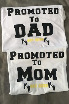 these shirts were made for a baby shower. Baby Shower Shirts, Customized Shirts, Custom Shirts, Labour Day, Gender Neutral, Shirt Designs, Bathing Beauties, Adult Outfits, Baby Shower