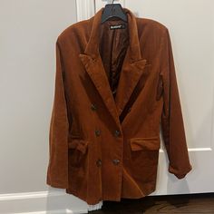 New Without Tags Never Worn Rust Colored Couduroy Blazer Blank Nyc, Rust Color, Blazer Suit, Rust, Suit Jacket, Jackets & Coats, Jackets For Women, Blazer, Tags