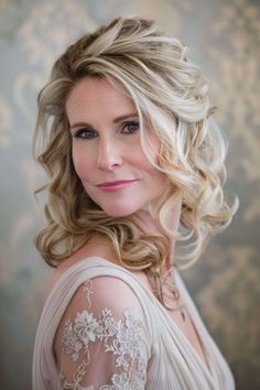 17 Simple & Stunning Hairstyles for the Mother of the Bride - NeedleStar Blonde Layered Hair, Blonde Layers, Hair Upstyles