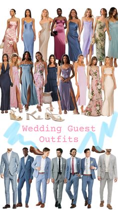 the wedding guest outfits for men and women