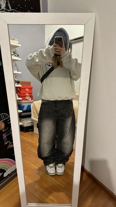 Winter Fits Streetwear, Street Style Outfits Casual, Fits Streetwear, Outfits Baggy, Streetwear Winter, Cute Nike Outfits, Outfit Streetwear, Trendy Fits, Body Outfit