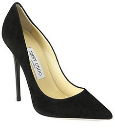 Jimmy Choo Anouk Suede Pumps Jimmy Choos, Jimmy Choo Pumps, Jimmy Choo Heels, Black Suede Pumps, Hot Heels, Shoe Fits, Jimmy Choo Shoes, Best Sneakers, Shoes Outlet