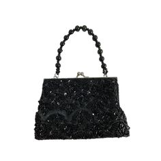 Stunning Bijoux Terner Vintage Women's Beaded Handbag In Size Small. This Black Satin Bag, Adorned With Intricate Beadwork, Is New Without Tags. It Is N Excellent Vintage Conditions With No Dents, Broken Elements, Or Discoloration. Please Review The Accompanying Images. Brand: Bijoux Terner Color: Black Size: Small Style: Beaded Handbag Material: Satin For: Women Condition: Excellent Features: Beaded Handbag Size: Womens S Measurements: Length 7 In / 18 Cm Width 1.5 In / 4 Cm Height 5 In / 13 Cm Vintage Black Embellished Bags, Formal Black Bag With Black Beads, Formal Black Beaded Shoulder Bag, Formal Black Beaded Bag, Black Beaded Bag For Night Out, Vintage Black Beaded Evening Bag, Sequin Handbag, Spring Formal, Elegant Outfits