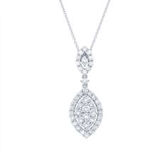 18K gold with 1.07-carat natural round-cut diamond marquise necklace Model Number: SDL37214550WY Luxury Classic Marquise Diamond Necklace, Marquise Necklace, Necklace Model, Round Cut Diamond, Round Cut, Diamond Cuts, 18k Gold, White Gold, Gold