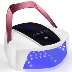 PRICES MAY VARY. 96W High Power & Saftey：Powerful 96W nail dryer with 48 Pcs durable and harmless beads shorten your curing time by 50% than normal nail lamp.It is compatible with all gels, non-harmful substances to the human body. Wireless & Portable: This cordless UV Led nail lamp built-in rechargeable battery,which can be charged repeatedly.It can be used for 10-12 hours after being fully charged for 3 hours.Lift handle design make the nail lamp easy to be carried outdoors for manicure. 4 Timer Setting & Auto Infrared Sensor : 30s,60s,90s,120s timer setting to meet your different curing requirements well and make you control the curing time easily. When hands get in,the nail light will automatically start and when hands out or timer finish,it will automatically shut down.The direction o Nail Dryers, Uv Nail Lamp, Led Nail Lamp, Uv Nails, Nail Dryer, Nail Lamp, Salon Style, Uv Lamp, Nail Tools