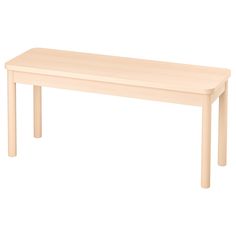 a wooden table with two legs on it