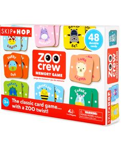 the zoo crew memory game is in its box