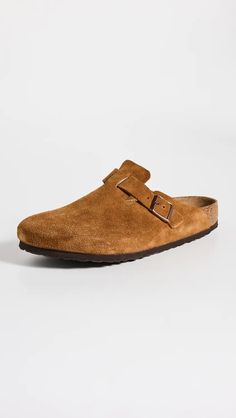 Birkenstock Boston Soft Footbed Clogs | Shopbop Birkenstock Sandals Men, Birkenstock Boston Soft Footbed, Birkenstock Boston Shearling, Boston Soft Footbed, Men Birkenstock, Boston Clogs, White Slippers, Birkenstock Sandals Arizona, Suede Clogs