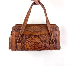 Floral Purse, Leather Floral, Vintage Tools, Rise Above, Tooled Leather, Leather Tooling, Leather Purse, Leather Purses, Purses And Handbags