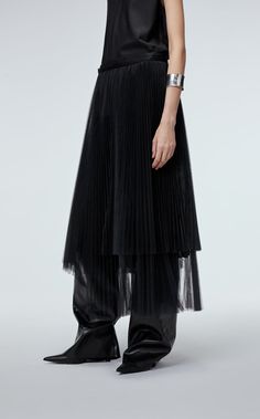 Fabric:?100%?Polyester Elegant Black Mesh Skirt, Sheer Maxi Skirt Pleated, Luxury Sheer Skirt, Sheer Black Long Skirt, Rushed Mesh Black Skirt, Mesh Skirt, Layered Skirt, Gray Skirt, Summer Sale