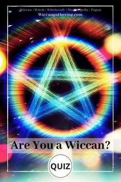 an image with the words are you a wiccan?