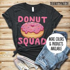 Kids Donut Party, Donut Birthday Shirt, Donut Shirt, Funny Birthday Shirts, Bff Shirts