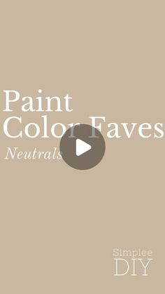 the logo for paint and color faves neutrals