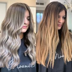 Long Ashy Blonde Balayage Hair Straight Fine Hairstyles, Ash Blonde Hair Ideas, Silvery Blonde, Ashy Blonde Balayage, Fine Hairstyles, Dark Strawberry Blonde