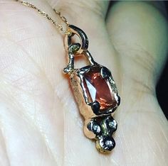 Please go to my Instagram watch the video about this pendant ~ Chic and gorgeous organic bezel set with one piece of Oregon Sunstone full of schilling and three pieces of sparkle diamonds on the bottom. A fun and adorable piece. All handcrafted by me in my Michigan studio. Gem: genuine Oregon Sunstone / fair trade / 1.40ct / imperfection with inclusions genuine diamond / F color / VS grade / three pieces Metal: recycled 14k rose gold / approx. 27mm long, 10mm wide (all components) / chain: 16 in Custom Rose Gold 14k Gold Pendant Necklace, Custom Rose Gold 14k Pendant Necklace, Rose Gold Sterling Silver Rectangular Pendant, Rose Gold Sterling Silver Rectangular Pendant Jewelry, Rose Gold Sterling Silver Jewelry With Rectangular Pendant, Artisan Rose Gold Sterling Silver Jewelry, 14k Rose Gold Pendant Jewelry Gift, Unique Rose Gold Round Pendant Jewelry, Unique Sterling Silver Rose Gold Necklace