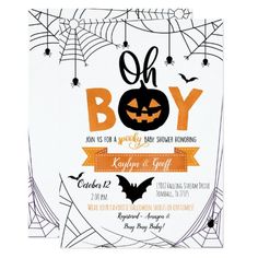 Pumpkin Theme Baby Shower, October Baby Showers, Boy Halloween, October Baby, Baby Shower Invitaciones, Pumpkin Baby, Baby Shower Pumpkin