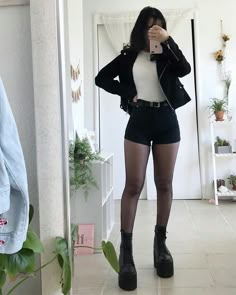 Goth Outfit, Alternative Outfits, 가을 패션, Korean Outfits, Looks Style, Amelie, Grunge Outfits