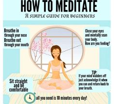 Meditation Meditate For Beginners, Easy Meditation, Meditation Mantras, Yoga Exercise, Meditation Techniques