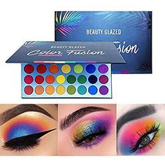 Amazon.com : Beauty Glazed High Pigmented Makeup Palette Easy to Blend Color Fusion 39 Shades Metallic and Shimmers Eyeshadow Sweatproof and Waterproof Eye Shadows : Beauty Glazed Makeup, Best Makeup Palettes, Metallic Palette, Makeup Metallic, Magnetic Makeup Palette, Rainbow Eyeshadow, Shadow Makeup, Rainbow Palette, Beauty Glazed