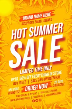 the hot summer sale is on