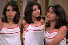 Jackie From That 70s Show Hair, Jackie Hair That 70s Show, Short 2000s Haircut, Short Hair Styles 70s, Mila Kunis Hair That 70s Show, 2000s Layered Hair Short, Jackie Burkhart Hairstyle, Jackie Burkhart Hair Short, Jackie That 70s Show Hair