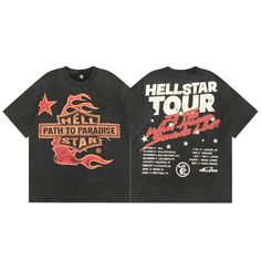 Discover the ultimate metal fan's t-shirt: the Hellstar Tour Path To Paradise. Made from high-quality materials, this t-shirt features an epic design inspired by the band's latest tour. Show off your love for Hellstar and rock out in style. Fabric: 100% cotton Size CM / INCH Length Chest Width M 74 cm29.13" 116 cm45.6" 53 cm20.8" L 76 cm 29.9" 120cm47.2" 54 cm21.2" XL 78 cm30.7" 124 cm48.8" 55 cm21.6" 17 Black, Shopping Places, Y2k Retro, Men Street, Soft Skin, Women's T Shirts, High Fashion Street Style, Unisex Shorts, Summer Tshirts