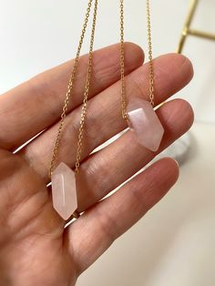 Rose Quartz 14kt Gold Filled Necklace. Delicate Rose Quartz - Etsy Minimalist Rose Quartz Crystal Necklace For Gift, Minimalist Rose Quartz Jewelry As Gift, Minimalist Rose Quartz Jewelry For Gifts, Minimalist Rose Quartz Crystal Necklace Gift, Minimalist Rose Quartz Jewelry Gift, Elegant Pink 14k Gold Filled Necklaces, Elegant Pink 14k Gold-filled Necklace, Elegant Pink 14k Gold Filled Necklace, Delicate Crystal Necklace As Gift