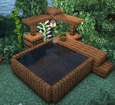 Case Minecraft, Rumah Minecraft Sederhana, Tub Design, Minecraft Things, Building Things