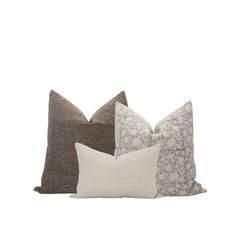 four pillows in different colors and sizes