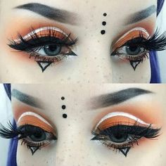 Triangle Makeup, Fantasy Make-up, Festival Make Up, Alternative Makeup, Eye Makeup Art