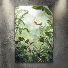 Tropical Rainforest Plants Canvas Wall Art - Image by Tailored Canvases Tropical Art Gallery Wall, Canvas Wall Art Ideas, Rainforest Plants, Real Leaves, Leaf Wall, Leaf Wall Art, Tropical Rainforest, Rural Area, Lots Of Money