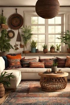 Indian Living Rooms Zoom Earthy Home Decor Living Room, Cozy Living Room Earth Tones, Earthy Tone Apartment, Earthly Interior Design, Earth Tones Design, Neutral Living Room With Plants, Artisanal Interior Design, Earth Tones Apartment, Neutral Living Room Decor Earth Tones