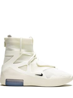 Supplied by a premier sneaker marketplace dealing with unworn, already sold out, in demand rarities. Each product is rigorously inspected by experienced experts guaranteeing authenticity. The Nike Air Fear of God 1 “Sail” is an ultra-clean look for Jerry Lorenzo’s high-end silhouette. The shoe that blurs the lines between a basketball performance model and a luxury streetwear sneaker is presented in a clean Sail (cream white) shade across its mesh upper, TPU “cage” support system, and sculpted midsole. Meanwhile, the toe piece contrasts slightly in light grey suede and the mini Swoosh branding stands out in black. The clear blue tint for the window in the heel that reveals the large Zoom Air unit completes the look. The Nike Air Fear of God 1 “Sail” released on June 8, 2019. Luxury Synthetic Nike Air Force 1 For Sports, Luxury Nike Air Force 1 Synthetic For Sports, Nike Modern Mid-top Custom Sneakers, Modern Nike Custom Mid-top Sneakers, Modern Nike Mid-top Custom Sneakers, Nike Custom Sneakers With Abzorb Midsole For Light Sports, Modern Nike Custom Sneakers With Boost Midsole, Nike Custom Mid-top Sneakers With Translucent Outsole, Nike Custom Mid-top Sneakers With Boost Midsole