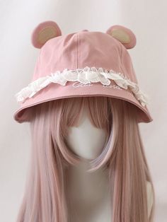 This price is for a hat only, others are not included. SizeFree SizeHead Circumference56-58 Bear Ears, Cute Bear, Head Circumference, Cute Bears, Alternative Fashion, Black N Yellow, Headpiece, Free Size, Pink And Green