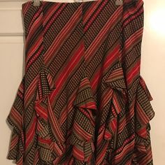 Nwt, Tags Say Pm But I Don’t Think So. Ralph Lauren Skirt, Ralph Lauren Skirts, Plaid Scarf, A Line, Womens Skirt, Ralph Lauren, Skirt, Tags, Red