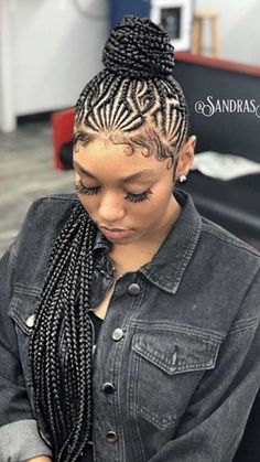 Ghana Braids Hairstyles, Trendy We Fryzurach, Straight Weave Hairstyles, Braided Cornrow Hairstyles, Protective Hairstyle, Cornrows Braids, Cornrow, Afro Punk, Cornrow Hairstyles