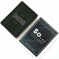 two business cards sitting next to each other on top of a white surface with the number 50 printed on it