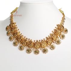 Mayuri Pachi Bottu Necklace Mangalsutra Chain, Italian Bracelet, Ear Chain, Fabric Necklace, Uncut Diamond, Small Pendant, Short Necklace, Gold Coins, Gold Jewelry Fashion